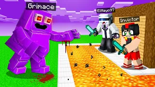 1000 GRIMACE SHAKE vs BASE SEGURA en Minecraft 😱 MCDONALDS vs APOCALIPSIS