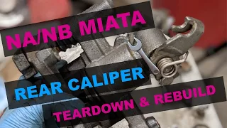 NA/NB Mazda Miata rear caliper rebuild 🔧