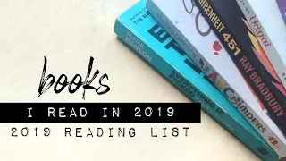 Books I Read In 2019 | 2019 Reading List