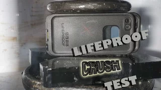 iphone Lifeproof Case Crushed by Hydraulic Press