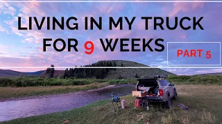 My 9 week truck bed camping road trip thru WY, ID and MT explained! p5