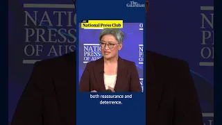 'How we avert war and maintain peace': Penny Wong addresses National Press Club #shorts