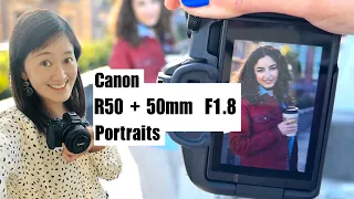 Behind the scenes: Canon R50 + 50mm F1.8 Lens in Natural Light Portraits