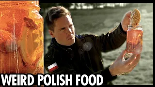 Taste Testing WEIRD Polish food (Gut soup, pickled cheese, blood sausage) [Kult America]