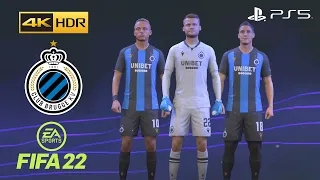 FIFA 22 PS5 - Club Brugge - Game Faces - 4K 60FPS HDR Gameplay