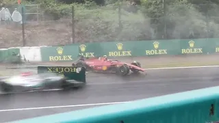 Carlos Sainz, accidente en el Gran Premio de Japón 2022.