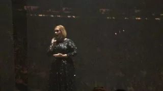 Adele Chasing Pavements with intro 9/22/16 Madison Square Garden  NY