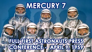 Mercury 7 Astronauts Presentation - Carpenter, Cooper, Glenn, Grissom, Schirra, Shepard, Slayton