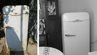 Восстановление ретро холодильника ЗИЛ