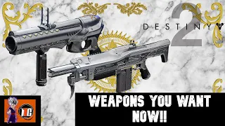 DESTINY 2 [] SEASON OF DAWN WEAPONS YOU NEED NOW!! (Super Stopper Perk & Firewall Grenade Launcher)