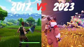 The evolution of Fortnite Battle Royale |2017 - 2023| Trailers & Gameplay