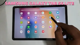 How To Use Edge Panel In Samsung Tab S6 Lite | Split Screen | Multitasking