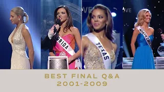 ALL TIME BEST Final Q&As from 2001-2009 | Miss USA