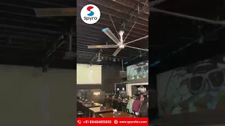 HVLS Fans Recent Installation at Pub in Gachibowli | Spyro Fans | HVLS Fans