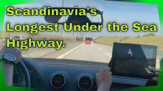 From Sweden to Denmark -Underwater Tunnel Oresund Bridge Denmark Disappearing Road