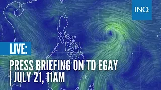 LIVE: Press Briefing on Tropical Depression #EgayPH | July 21,  11AM