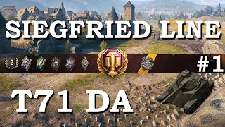 WOT T71 DA Siegfried Line Pascucci 3 Kills Tactics