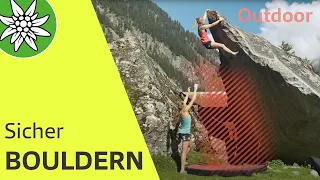 Sicher Bouldern Outdoor | SicherAmBerg | Bouldern Tutorial
