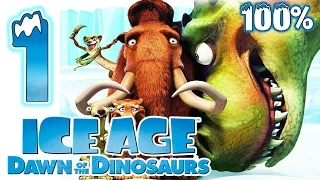 Ice Age 3: Dawn of the Dinosaurs Walkthrough Part 1 ~ 100% (PS3, X360, Wii, PS2, PC) Level 1