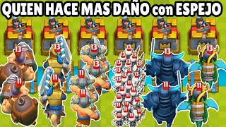 WHICH CARD MANAGES TO DO MORE DAMAGE using THE NEW MIRROR +2 LEVELS | CLASH ROYALE