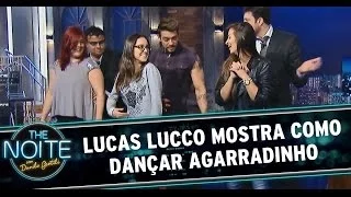 Lucas Lucco ensina Gentili e Diguinho a dançar colado