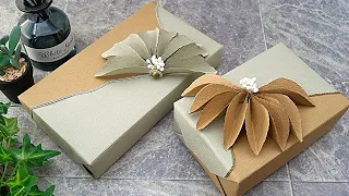 GIFT WRAPPING Blooming Flower | Gift Box Decoration Ideas | I.Sasaki Original