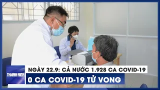 Ngày 22/9: Cả nước 1.928 ca Covid-19, 1.259 ca khỏi