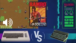 C64 vs ZX Spectrum Game: Rambo FIrst Blood II (VOTE TODAY)