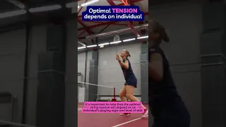 🏸 Optimal TENSION for BEGINNERS | Badminton String Tension #shorts