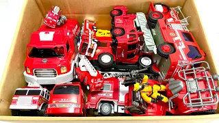 消防車のミニカー走る！緊急走行テスト。坂道走る☆はたらくくるま☆Fire engine minicar runs in an emergency! Slope driving test