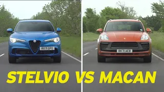 Porsche Macan GTS vs Alfa Romeo Stelvio Quadrifoglio | Super SUV shootout | Autocar