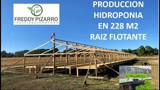 SISTEMA HIDROPONICO RAIZ FLOTANTE 228 M2