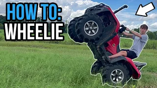 How to: Wheelie your HONDA FOUR-WHEELER!