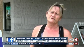 Legally blind women say Uber drivers deny them because of service dogs