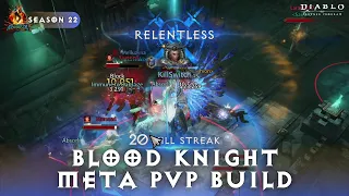 Diablo Immortal - Blood Knight META PVP Build Season 22 | Easy Legend Rank