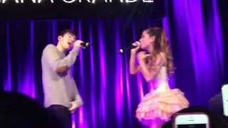 Ariana Grande and Nathan Sykes performing 'Almost Is Never Enough' Live at secret showcase. (Short)