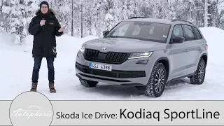 Skoda Ice Drive: Kodiaq SportLine 4x4 geht quer feat. Hans-Joachim "Strietzel" Stuck - Autophorie