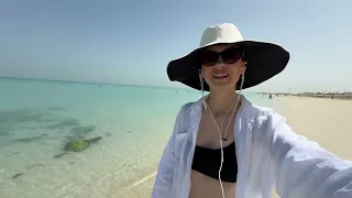 SOUL beach in Abu Dhabi 🧘‍♀️☀️🌊🌴