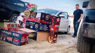 Lighting a Trunk-load of SUPERIOR FIREWORKS!