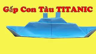 Boat Paper: TITANIC folding ship with paper // Craft - DIY