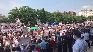 Live 📢 | Митинг в поддержку С.И.Фургала. Хабаровск. 18.07.20. Продолжение.