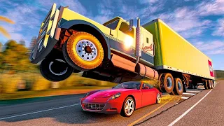 Dangerous Driving truck and Car Crashes game 4k  [BeamNG.Drive]gameplay _ gamer #crash #accident 2