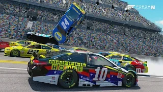 FLYING OVER THE PACK!!! Forza Motorsport 7 NASCAR