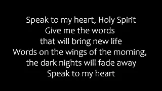 Speak To My Heart ❤  (Lyrics) Donnie McClurkin