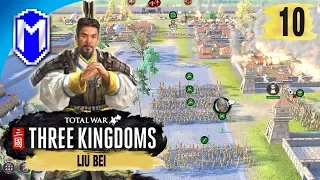 Siege Defense - Liu Bei - Legendary Romance Campaign - Total War: THREE KINGDOMS Ep 10