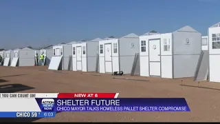 Mayor Coolidge talks about pallet shelter, homeless lawsuit