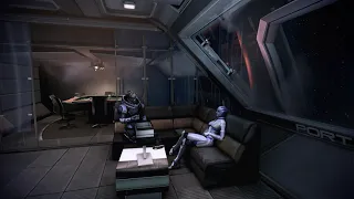 Normandy SR2 Ambiente: Garrus & Liara Chillin [Mass Effect 3: Legendary Edition - 4K]