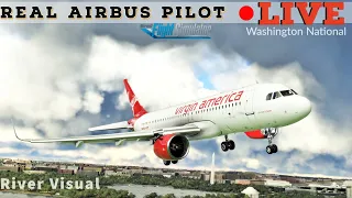 FlyByWire A320 + VNAV | Real Airbus Pilot | River Visual 19 | VNAV Tutorial