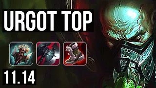 URGOT vs GAREN (TOP) | Rank 3 Urgot, 800+ games, Legendary, 12/3/6 | NA Challenger | v11.14