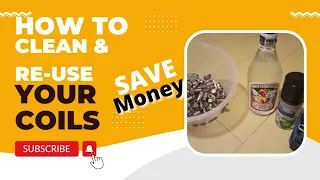 How to clean & re-use vape coils! | save money | recycle |
